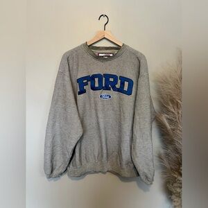 Vintage Ford Blue and Gray Crewneck Sweater